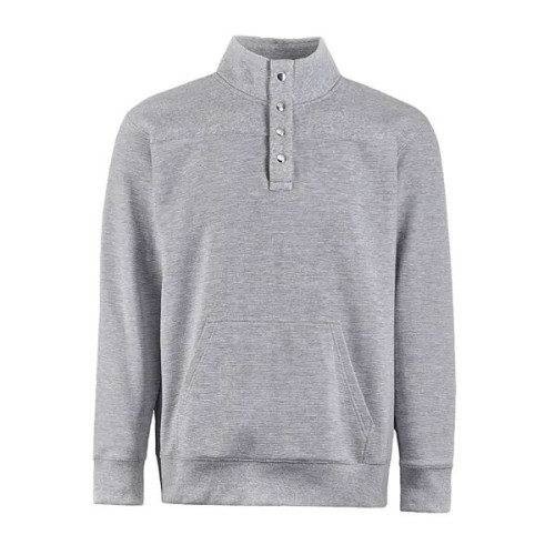 J. America Men's Ripple Fleece Snap Sweatshirt