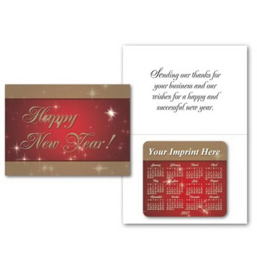 Greeting Card with Magnetic Calendar