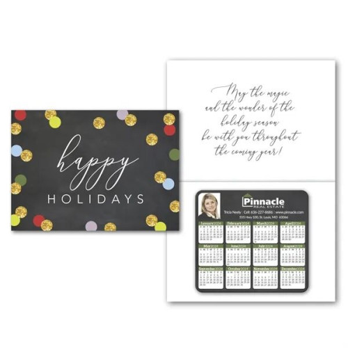 Greeting Card with Magnetic Calendar