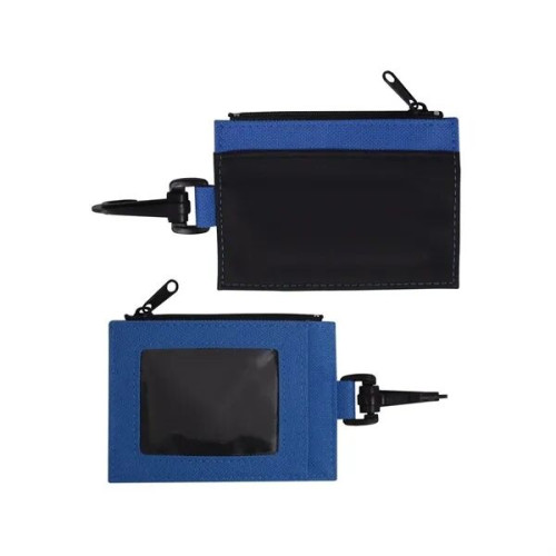 Zippered Id Wallet W/Clip