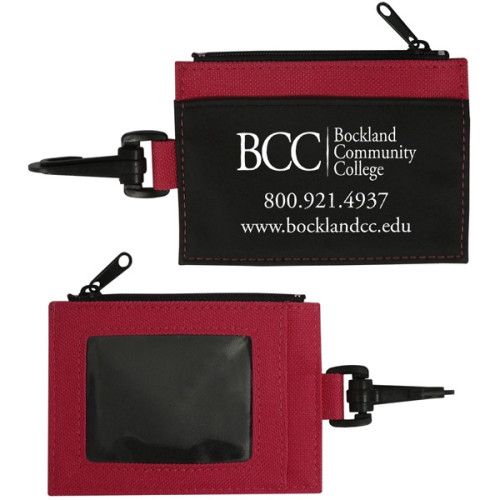 Zippered Id Wallet W/Clip