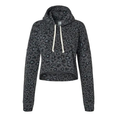 J. America Women's Crop Hooded Sweatshirt