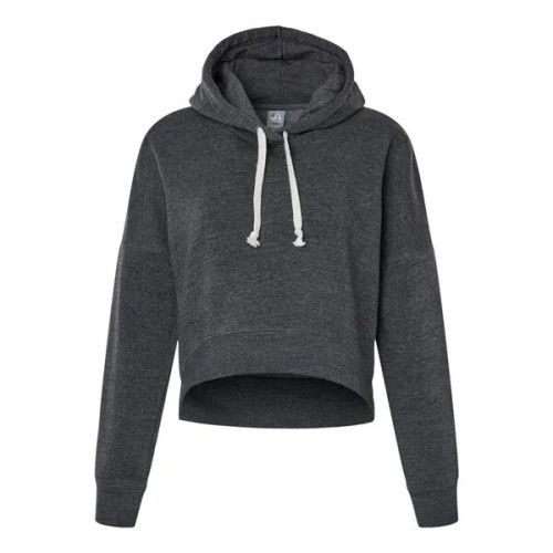 J. America Women's Crop Hooded Sweatshirt