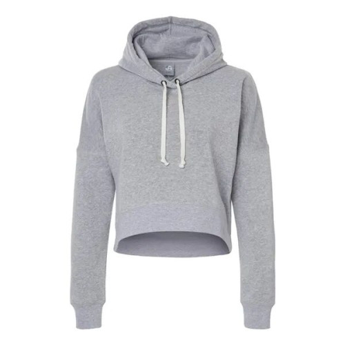 J. America Women's Crop Hooded Sweatshirt