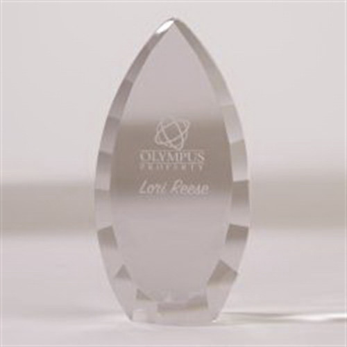 Faceted Teardrop Award - Medium