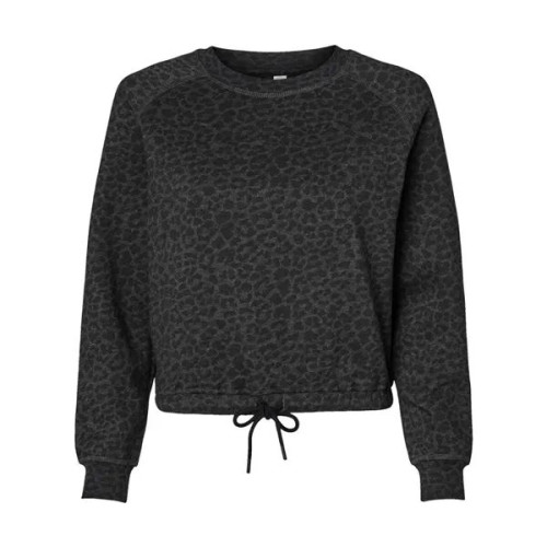 LAT Women's Relaxed 3-End Boxy Fleece Crewneck Sweatshirt