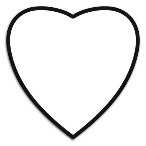 Memo Board Heart w/ Rem Adh