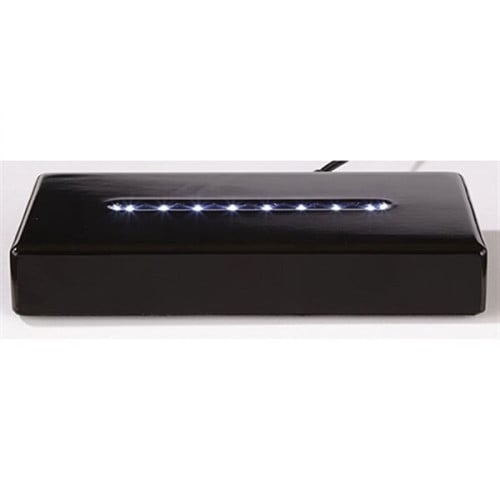 Deluxe Black Rectangle Lighted Base