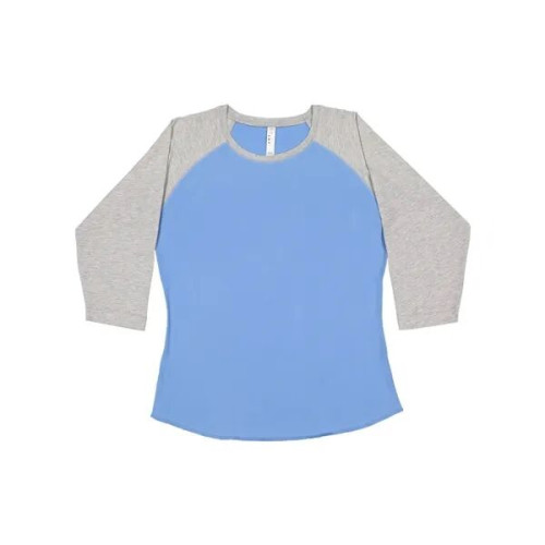 LAT Women's Baseball Fine Jersey Three-Quarter Sleeve Tee
