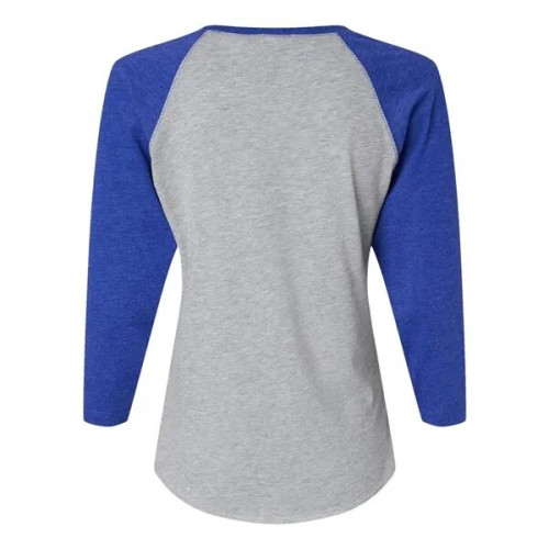 LAT Women's Baseball Fine Jersey Three-Quarter Sleeve Tee