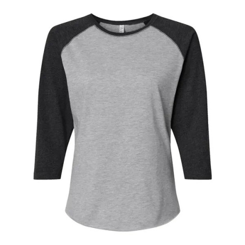 LAT Women's Baseball Fine Jersey Three-Quarter Sleeve Tee