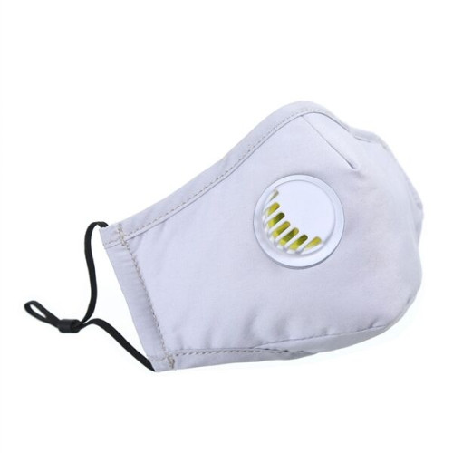 Cotton Face Mask With Adjustable Ear Loops and Vent