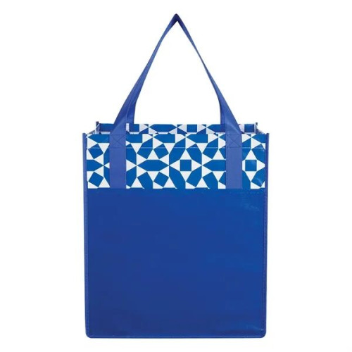 Non-Woven Geometric Shopping Tote Bag