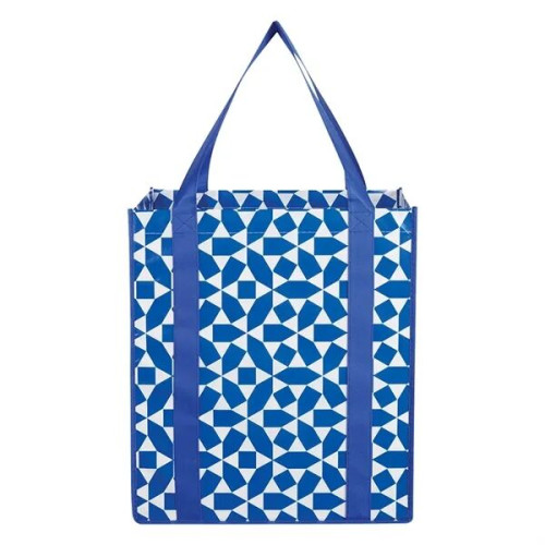 Non-Woven Geometric Shopping Tote Bag