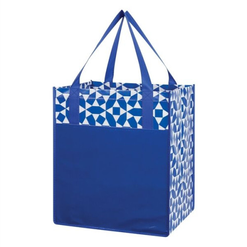 Non-Woven Geometric Shopping Tote Bag