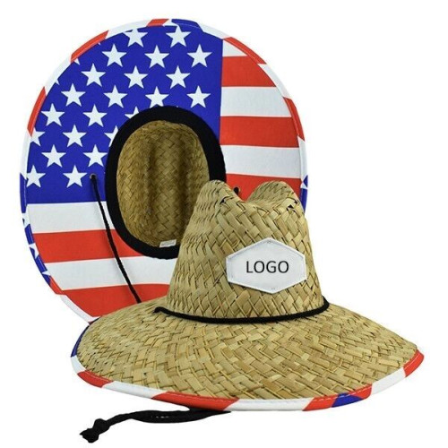 Custom Unisex Lifeguard Straw Hat
