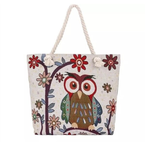 Canvas Tote with Multiple Bags