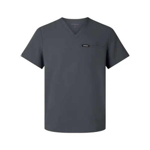 Jaanuu Men's Platt 3-Pocket Scrub V-Neck Top