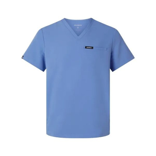 Jaanuu Men's Platt 3-Pocket Scrub V-Neck Top