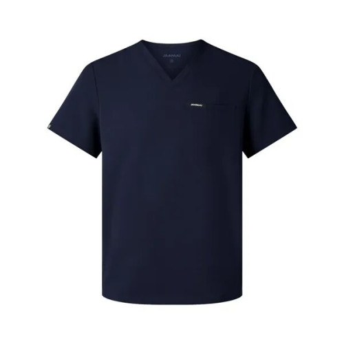 Jaanuu Men's Platt 3-Pocket Scrub V-Neck Top